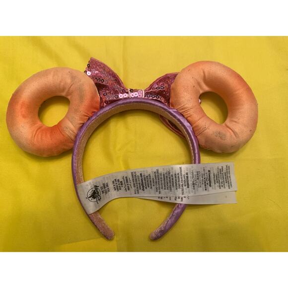 Disney Parks Frosted Donut Eats Minnie Mouse Ear Headband - Picture 2 of 3